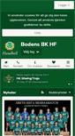 Mobile Screenshot of bbkhandboll.se